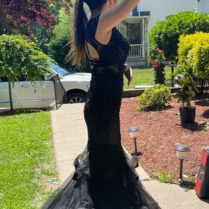 Beautiful black prom dress
